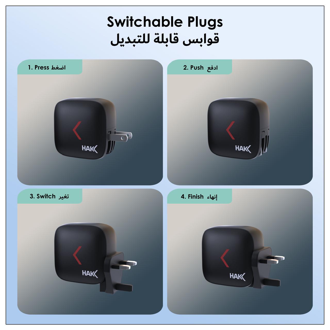 70W USB C Charger, 736 GaN II Charger, 3-Port Fast Compact Wall Charger - Image 5